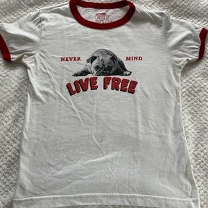 ArtWork Live Free Pug Shirt
